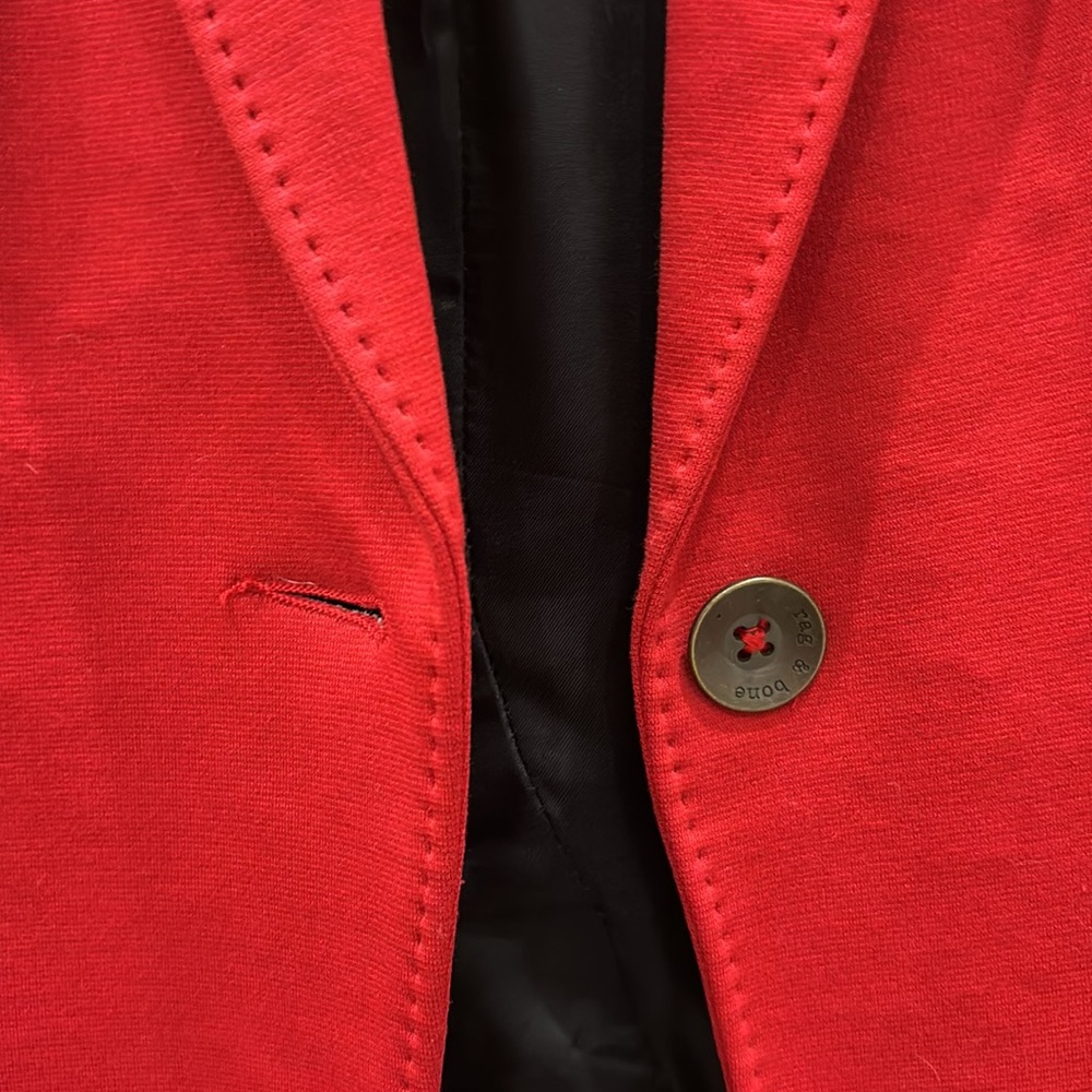 Rag & Bone cherry red blazer iconic - Picture 3 of 3